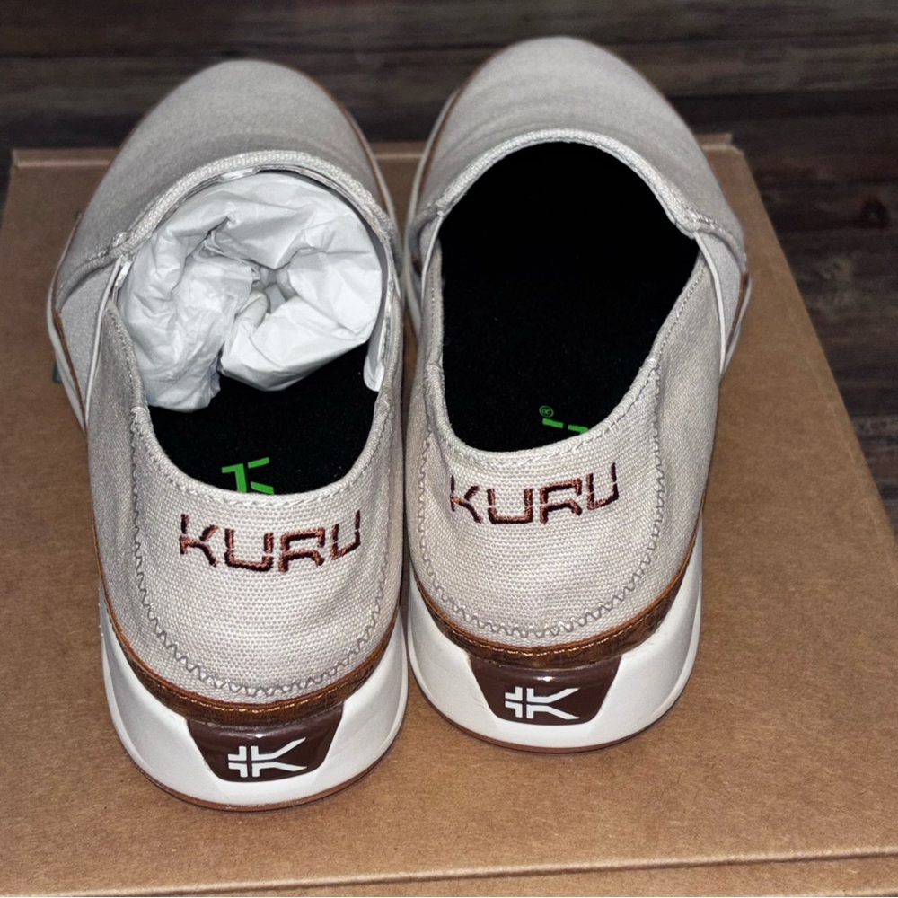 Kuru Roam Alta Slip-On Sneakers Size 10 Casual Shoes Comfort Walking Beige - Picture 3 of 7